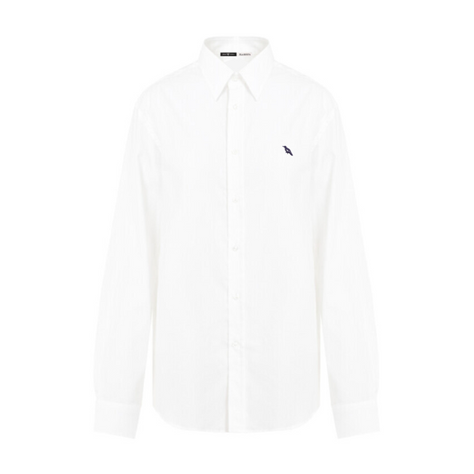 WHITE COTTON CARPENTER SHIRT