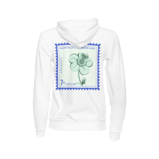 FLOR DE LA CAOBA POSTAL AZUL HOODIE