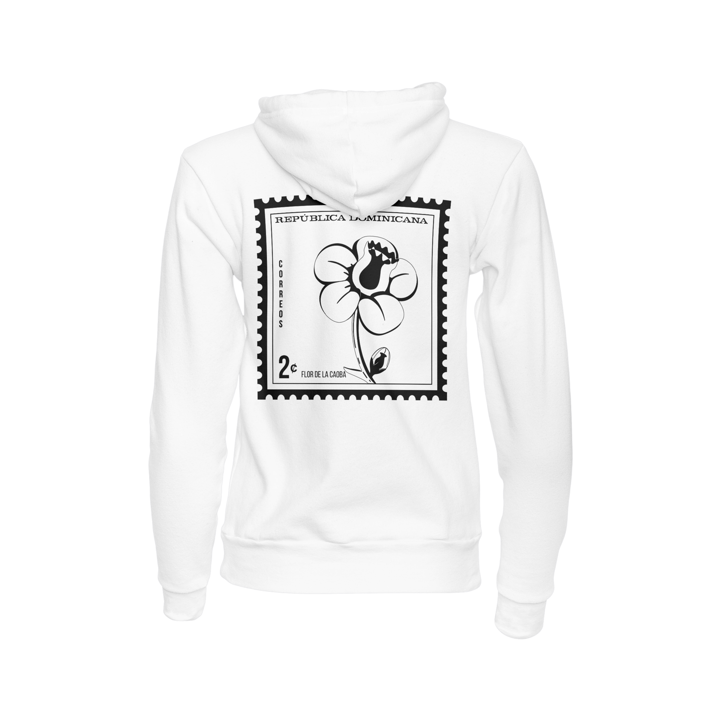 FLOR DE LA CAOBA POSTAL NEGRA HOODIE