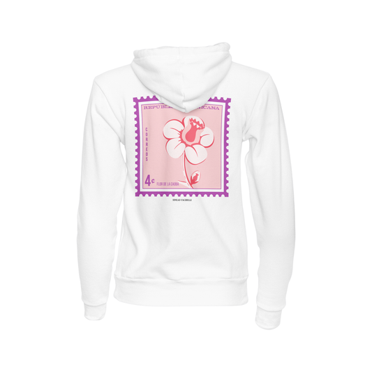 FLOR DE LA CAOBA POSTAL ROSA HOODIE