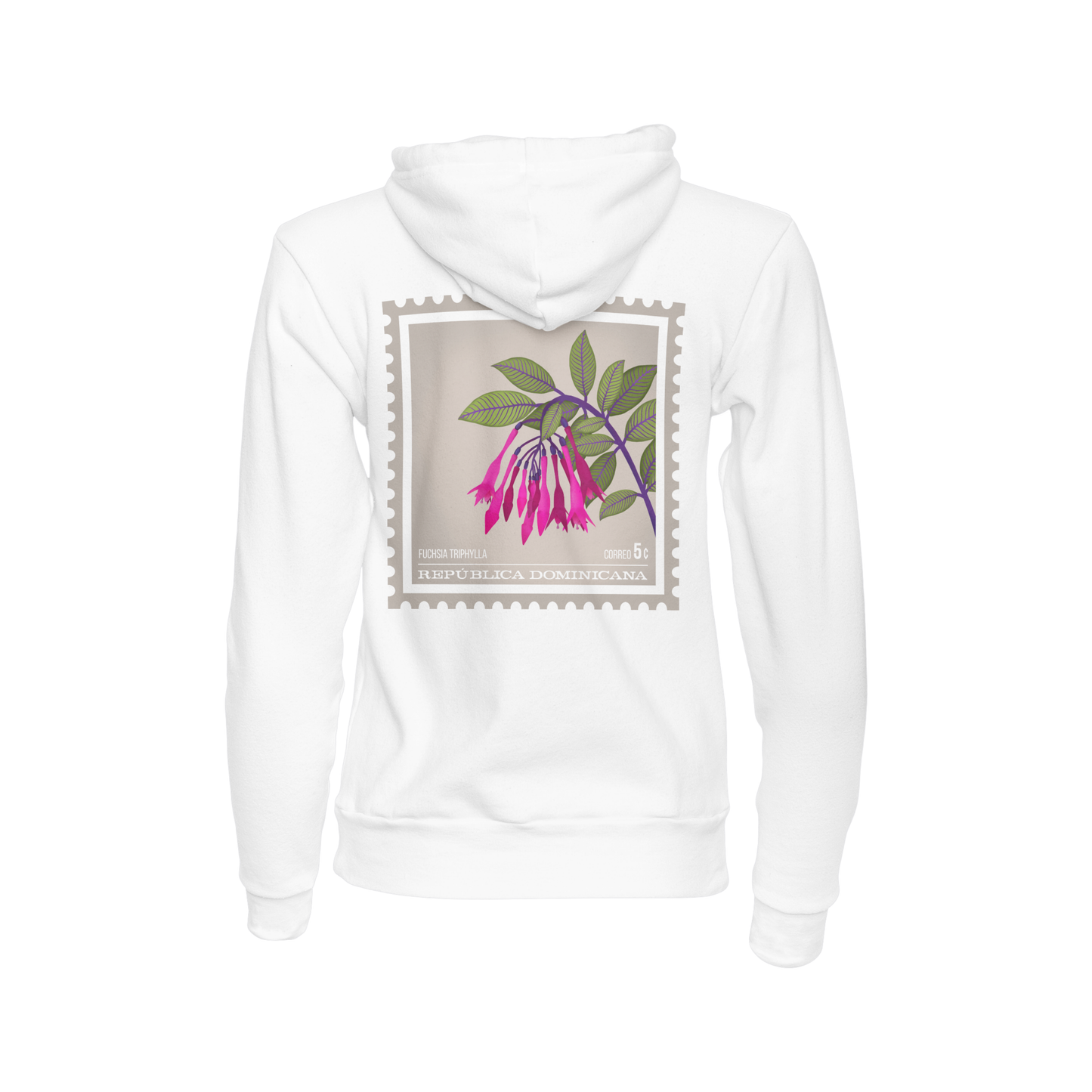 FLOR FUCHSIA POSTAL ARENA HOODIE