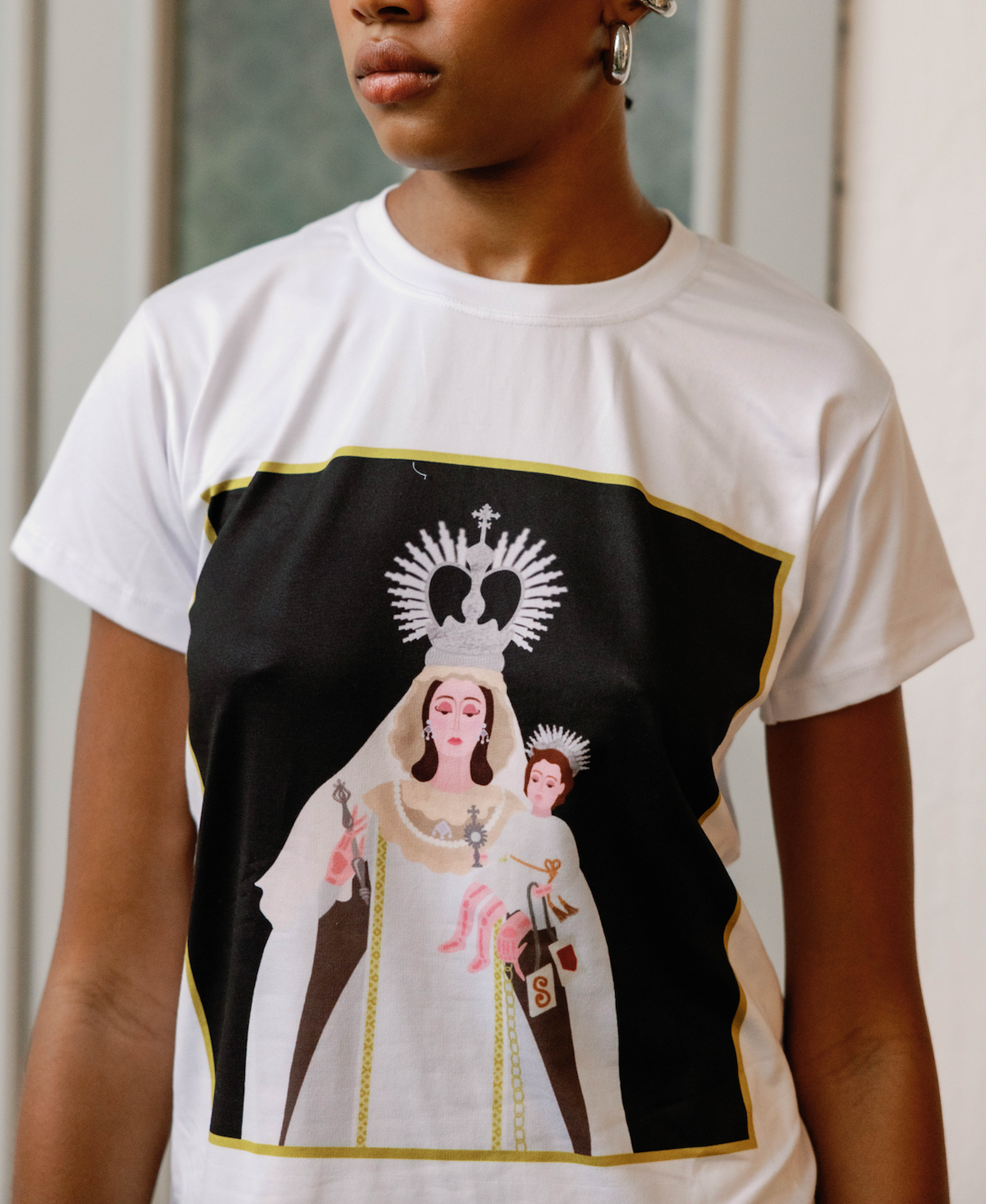 camiseta virgen de las mercedes souvenir dominicano