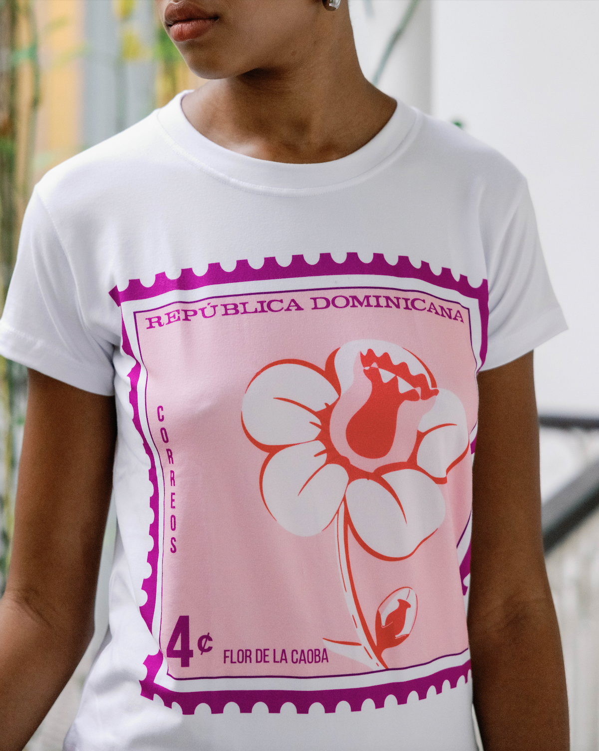 t-shirt flor de la caoba souvenir dominicano